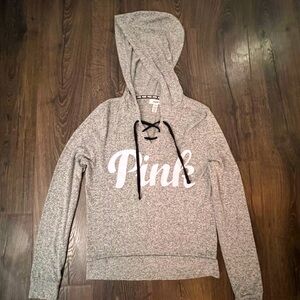 Victorias Secret PINK Grey Hoodie Size Small